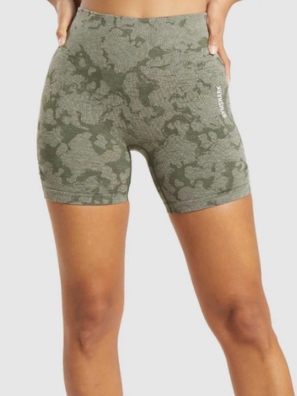 GYMSHARK ADPAT CAMO BIKER SHORT
